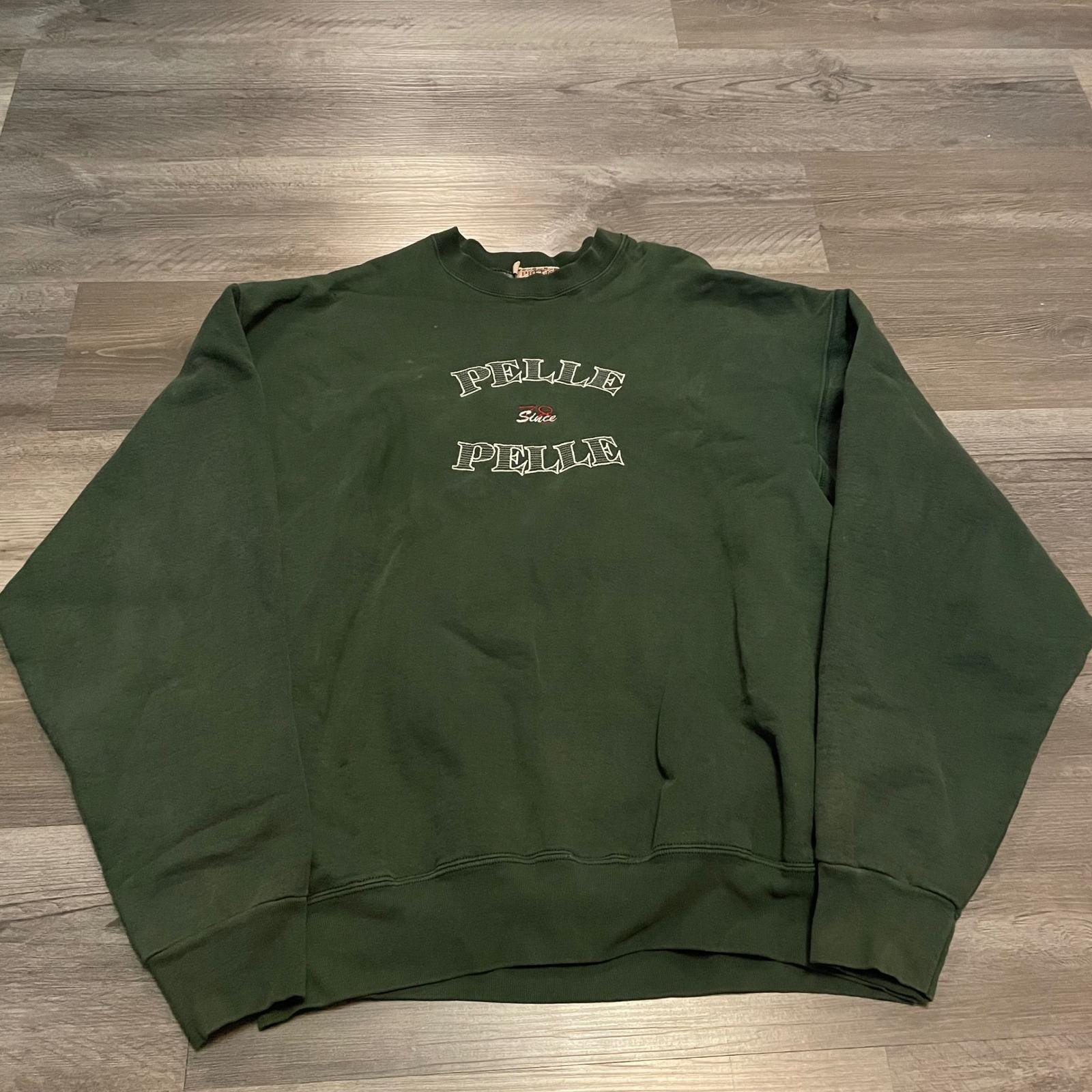 Vintage Pelle Pelle Marc Buchanan Sweatshirt Mens Xl Green Embroidered Logo 90s